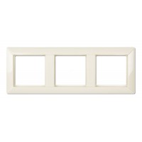 Рамка тримісна Jung ECO profi. Колір: Слонова кістка