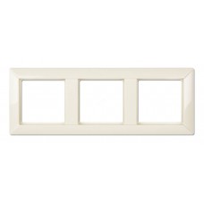 Рамка тримісна Jung ECO profi. Колір: Слонова кістка