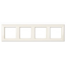Рамка чотиримісна Jung ECO profi. Колір: Слонова кістка