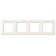 Рамка чотиримісна Jung ECO profi. Колір: Слонова кістка