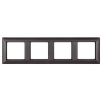 Рамка четырехместная Jung ECO profi. Цвет "Антрацит" (EP484AN)