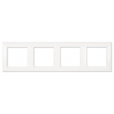 Рамка чотиримісна Jung ECO profi. Колір: Білий