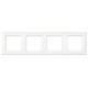 Рамка чотиримісна Jung ECO profi. Колір: Білий