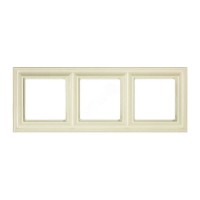 Рамка тримісна Jung ECO profi Design. Колір: Слонова кістка