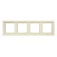 Рамка чотиримісна Jung ECO profi Design. Колір: Слонова кістка