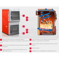 Котел твердотопливный Kolton серии Ekonox-16, 17 кВт