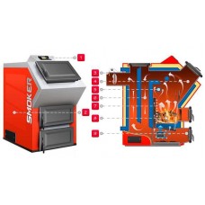 Твердотопливный котел длительного горения Kolton Smoker-12, 12 кВт