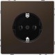 Розетка з/к без шторок Merten D-Life. Колір Мокко