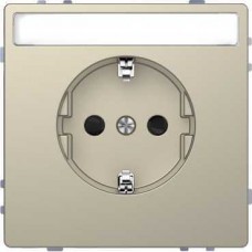 Розетка з/к с полем для надписи Merten D-Life Сахара