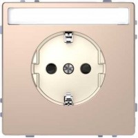 MTN2302-6051 Розетка з/к с полем для надписи Merten D-Life "Шампань"