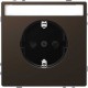 MTN2302-6052 Розетка з/к с полем для надписи Merten D-Life "Мокко"