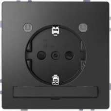 Розетка с з/к и LED модулем Merten D-Life Антрацит
