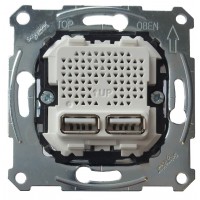 Механізм USB-розетки Merten 2,1 A (MTN4366-0100) Механізм USB-розетки Merten 2,1 A (MTN4366-0100)