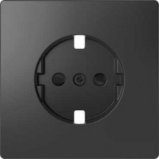 Лицьова панель для розетки зі шторками Merten D-Life. Колір Антрацит