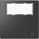 MTN3365-6034 Клавиша одинарная с полем для надписи "звонок" Merten D-Life "Антрацит"