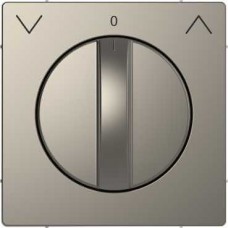 Лицьова панель для поворотного механізма роллет Merten D-Life. Колір Нікель