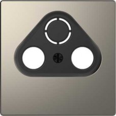 Лицьова панель для TV-розетки Merten D-Life. Колір Нікель