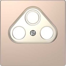 Лицьова панель для TV-розетки Merten D-Life. Колір Шампань