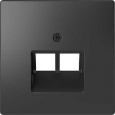 MTN4522-6034 Накладка для двойной интернет-розетки RJ45 Merten D-Life "Антрацит"