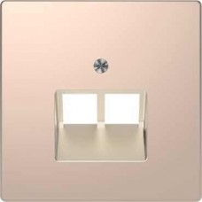 MTN4522-6051 Накладка для двойной интернет-розетки RJ45 Merten D-Life "Шампань"