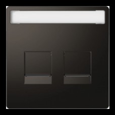 MTN4564-6034 Накладка для 2-мод.разъемов RJ Merten D-Life "Антрацит"