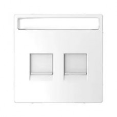 MTN4564-6035 Накладка для 2-мод.разъемов RJ Merten D-Life "Белый Лотос"