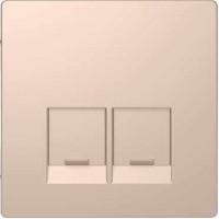 MTN4572-6051 Накладка для 2-хмод. розетки с пылезащитными шторками Merten D-Life "Шампань" MTN4572-6051 Накладка для 2-хмод. розетки с пылезащитными шторками Merten D-Life "Шампань"