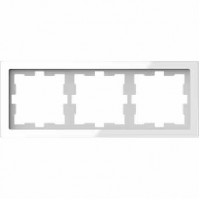 MTN4030-6520 Рамка 3-постовая Merten D-Life "Белый Кристалл"