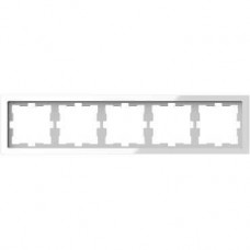 MTN4050-6520 Рамка 5-постовая Merten D-Life "Белый Кристалл"