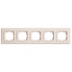 Рамка п'ятірна серії Despina (Mono Electric) Слонова кістка