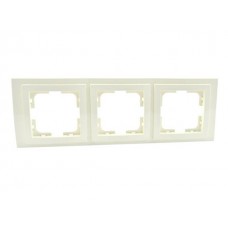 Рамка потрійна серії Despina (Mono Electric) Кремова