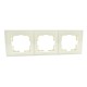 Рамка потрійна серії Despina (Mono Electric) Кремова