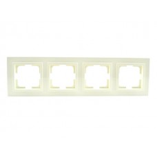 Рамка чотирьохмісна серії Despina (Mono Electric) Кремова