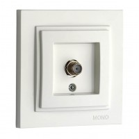 Розетка супутникова кінцева серії Despina (Mono Electric) Біла