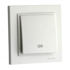 ⚡Проходной переключатель промежуточный 10А серии Despina (Mono Electric) Белый