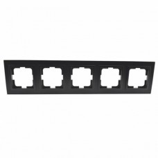 ⚡Рамка пятиместный серии Despina (Mono Electric). Цвет Графит