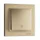 ⚡Выключатель одноклавишный проходной серии Despina (Mono Electric). Цвет Титан
