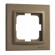 Рамка одномісна серії Despina (Mono Electric). Колір Бронза