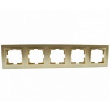 ⚡Рамка пятиместный серии Despina (Mono Electric). Цвет Бронза