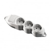 ⚡Колодка к удлинителю 3 гнезда с заземлением серии Orion (Mono Electric)