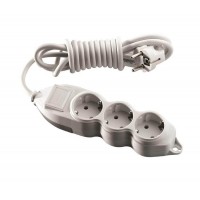 ⚡Удлинитель 3 гнезда 3 м с заземлением серии Orion (Mono Electric)