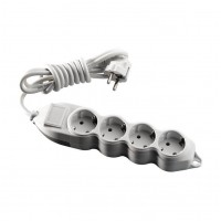 ⚡Удлинитель 4 гнезда 2 м с заземлением серии Orion (Mono Electric)