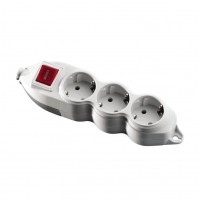 ⚡Удлинитель 3 гнезда с заземлением и выключатель серии Orion (Mono Electric)