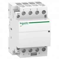 ⚡Модульный контактор Schneider Electric Acti 9 iCT, 63А, 3NO, 220-240В, ~50Гц (А9С20863)