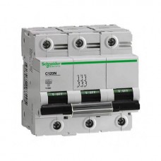 ⚡Автоматический выключатель Schneider Electric C120N, 63А, кривая B, 3 полюса,10кА (A9N18348)