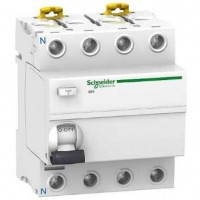 ⚡Диференційний вимикач навантаження (ПЗВ) Schneider Electric iID K, 63А, 30мА, 4P (A9R70463)