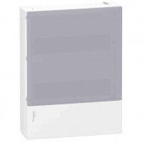 ⚡Щит навісний Mini Pragma прозорі двері, 2 ряди, 24 модуля, Schneider Electric, Італія (MIP12212T)