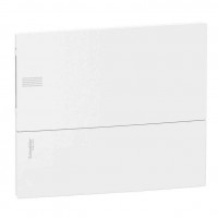 ⚡Щит встраиваемый Mini Pragma белые двери, 1 ряд, 18 модулей, Schneider Electric, Италия (MIP22118)