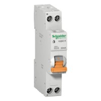 ⚡Дифференциальный автомат Schneider Electric АД63 К Домовой, 32А, 30мА, 1P+N, C (12525)