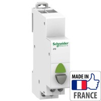 Кнопка управління на DIN-рейку Schneider Electric Acti 9 iPB, з індикатором, 1NO (110-230В)